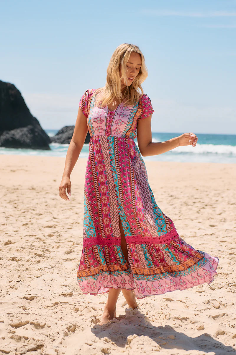 Carmen Maxi Dress - Cedella Print