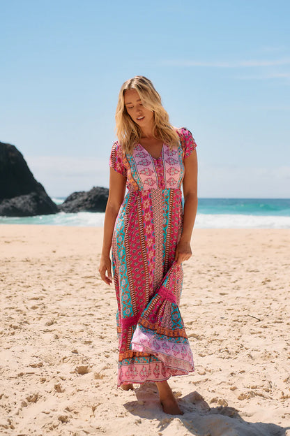 Carmen Maxi Dress - Cedella Print