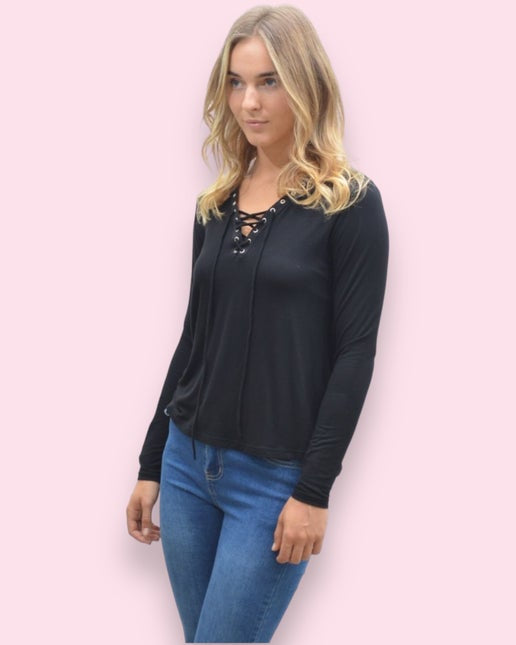 Lorna Lace Up Top