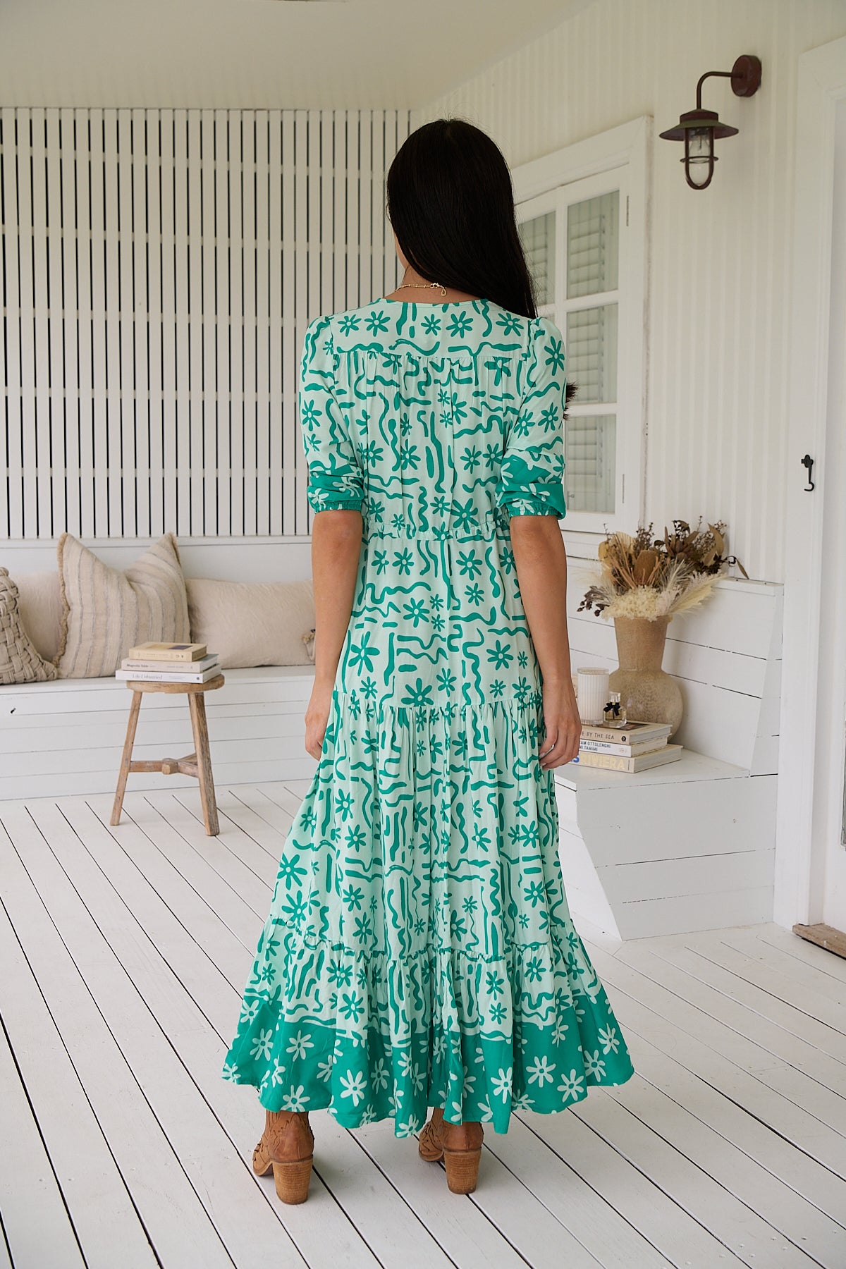 Tessa Maxi Dress - Mint Spritz
