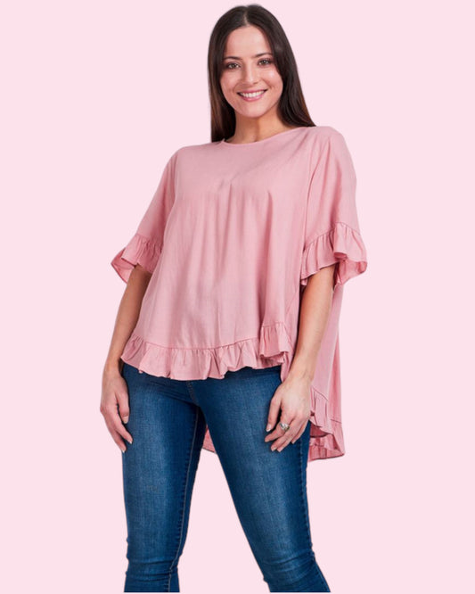 Frill Top With Back Buttons