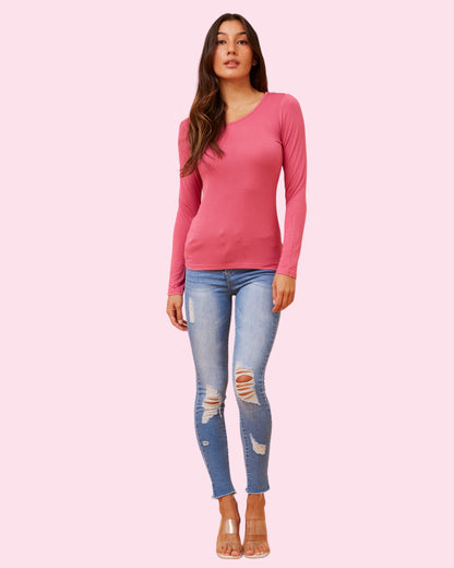 Amity Plain Top - Pink