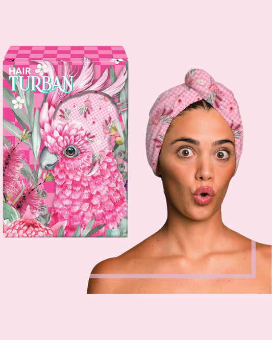 Towelling Hair Turban Grace Galah