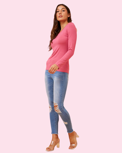 Amity Plain Top - Pink