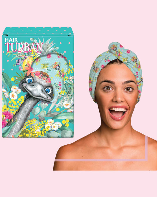 Towelling Hair Turban Emu-Sing