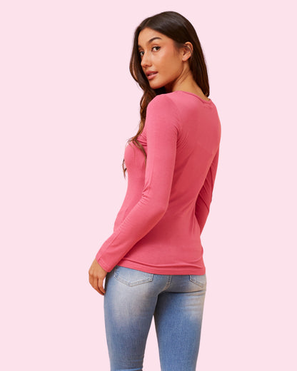 Amity Plain Top - Pink