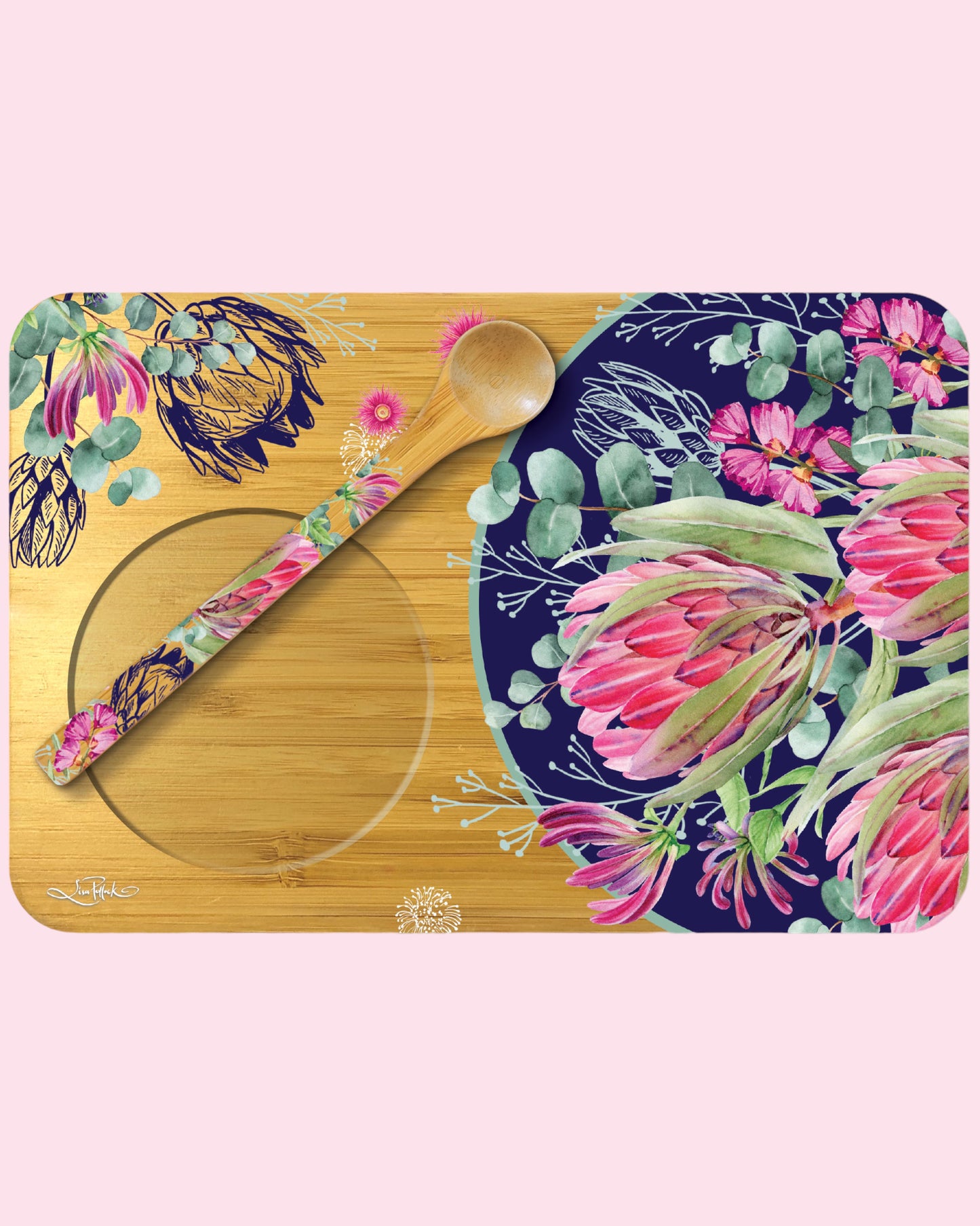 Bamboo Tea time tray Blush Beauty