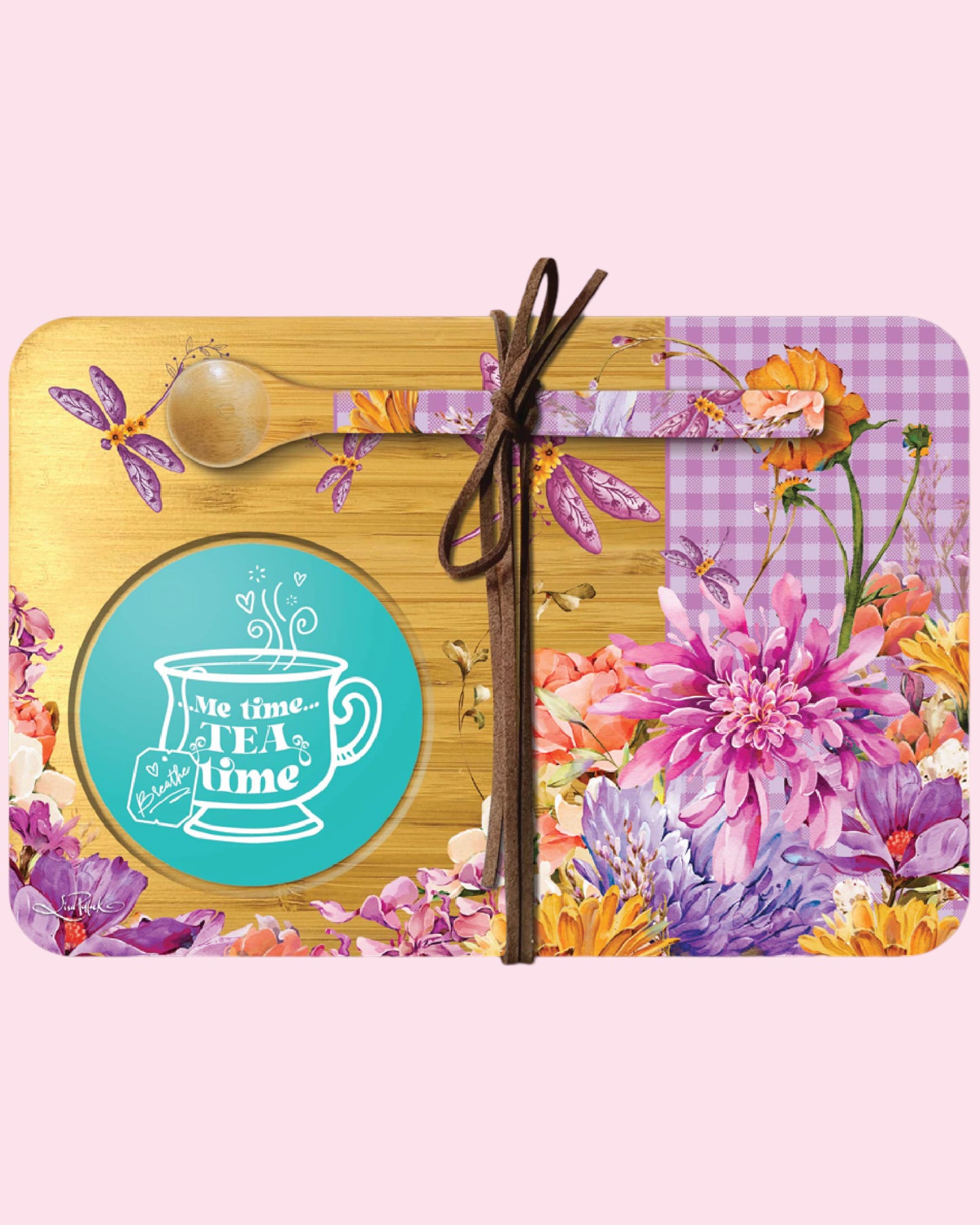 Bamboo Tea time tray Dragonfly Fields