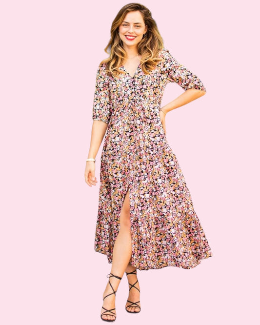 Farah Floral Maxi Dress