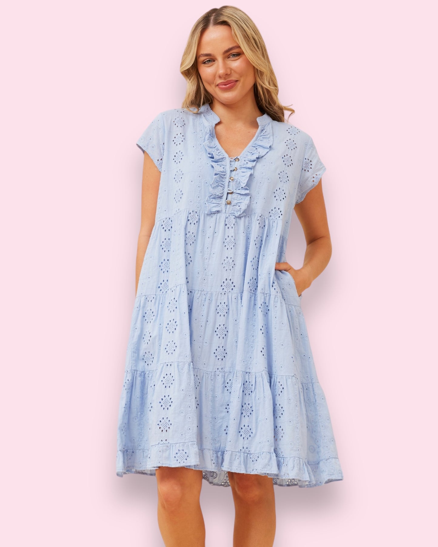 Natt Dress - Sky Blue