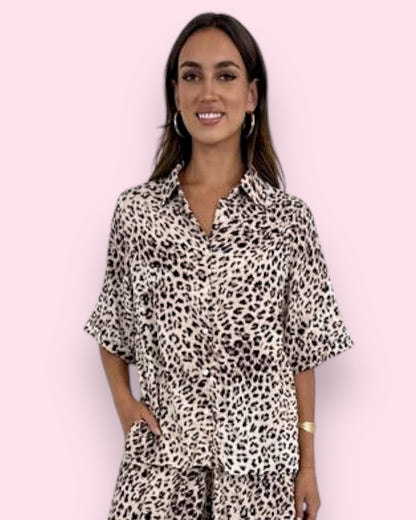 Leah Button Up Top