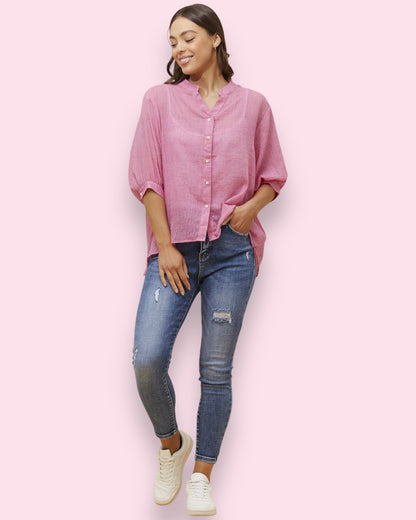 Mia Shirt - Fuchsia