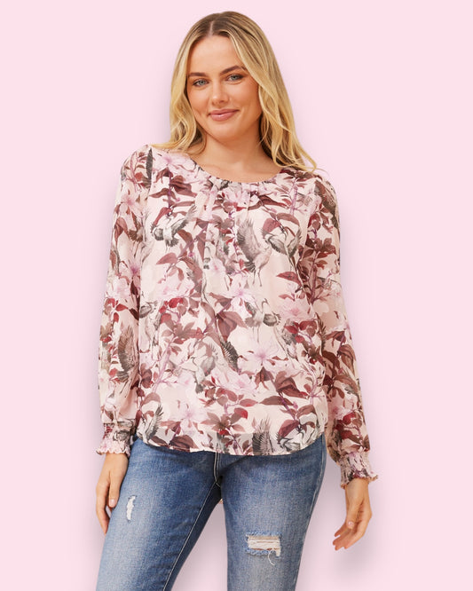 Breanna Printed Blouse