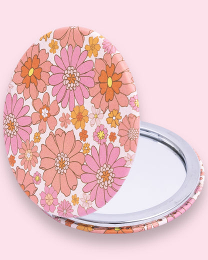 Handbag Accessories Compact Mirror - Flowers