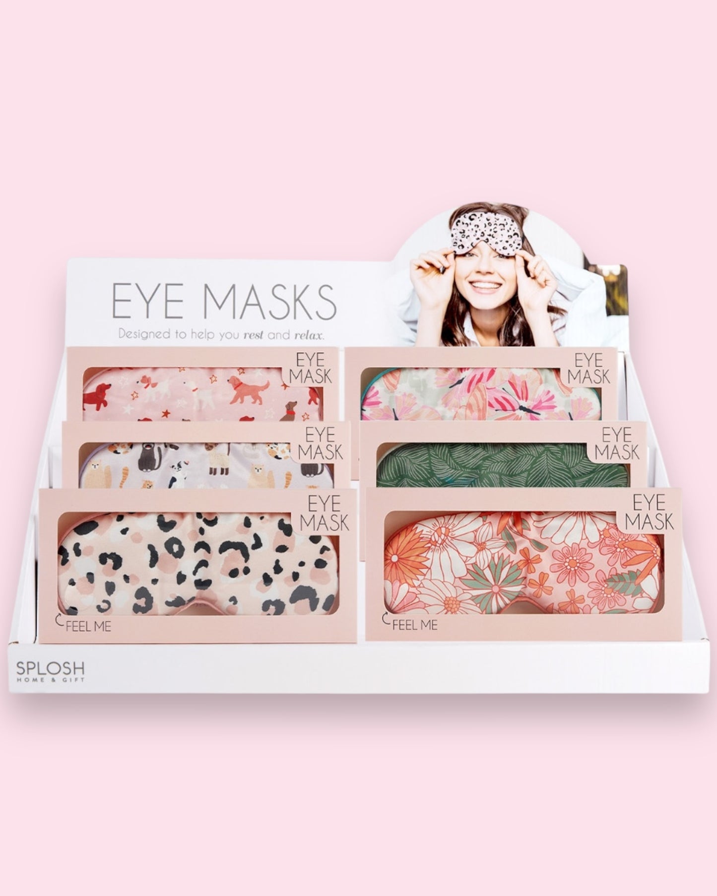 Wellness Eye Mask - Blush Leopard
