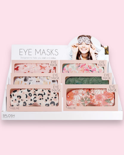 Wellness Eye Mask - Blush Leopard