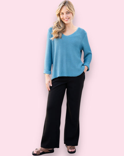 Maddie Knit - Light Turquoise