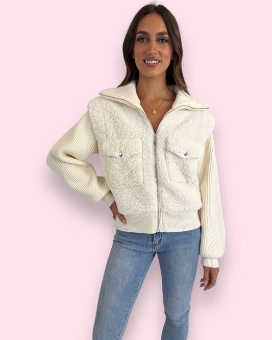 Janet Knit Jacket - Cream