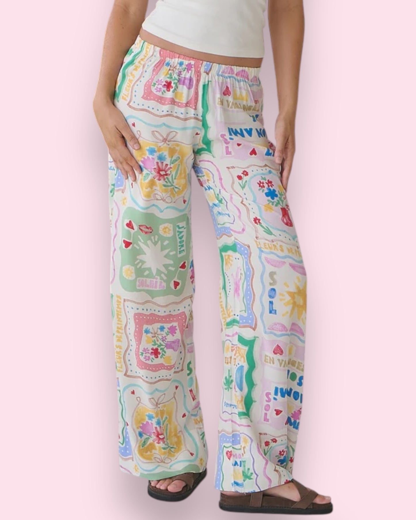 Clove Pants - La Mer Print