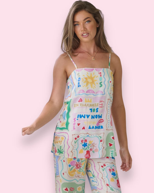 Mason Top - La Mer Print