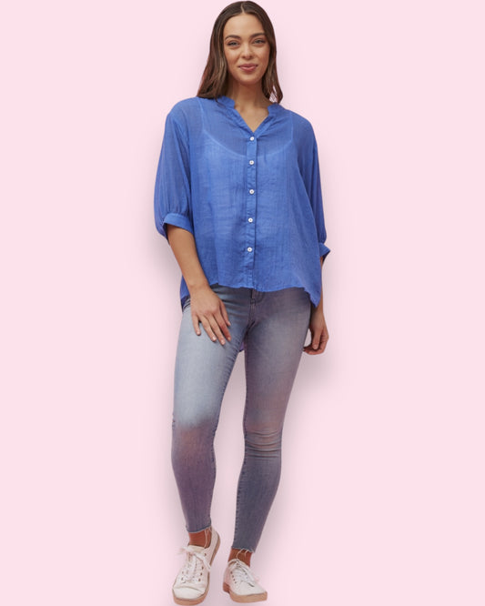 Mia Shirt - Classic Blue