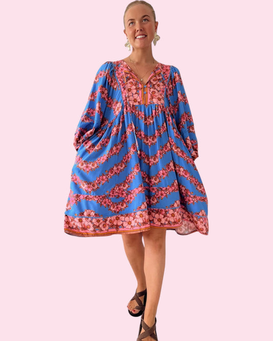 Adela Midi Dress - Little Flowers