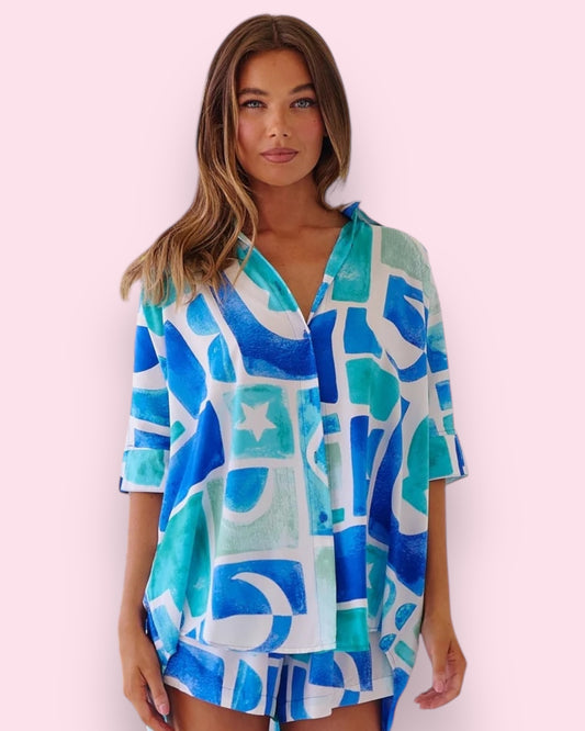 River Shirt - Maldives Print