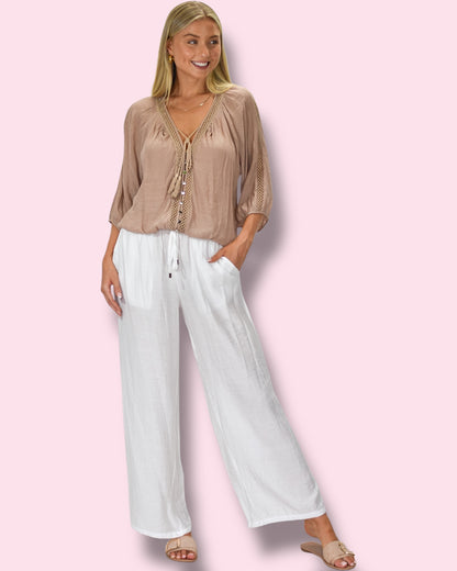 Noosa Pants - White