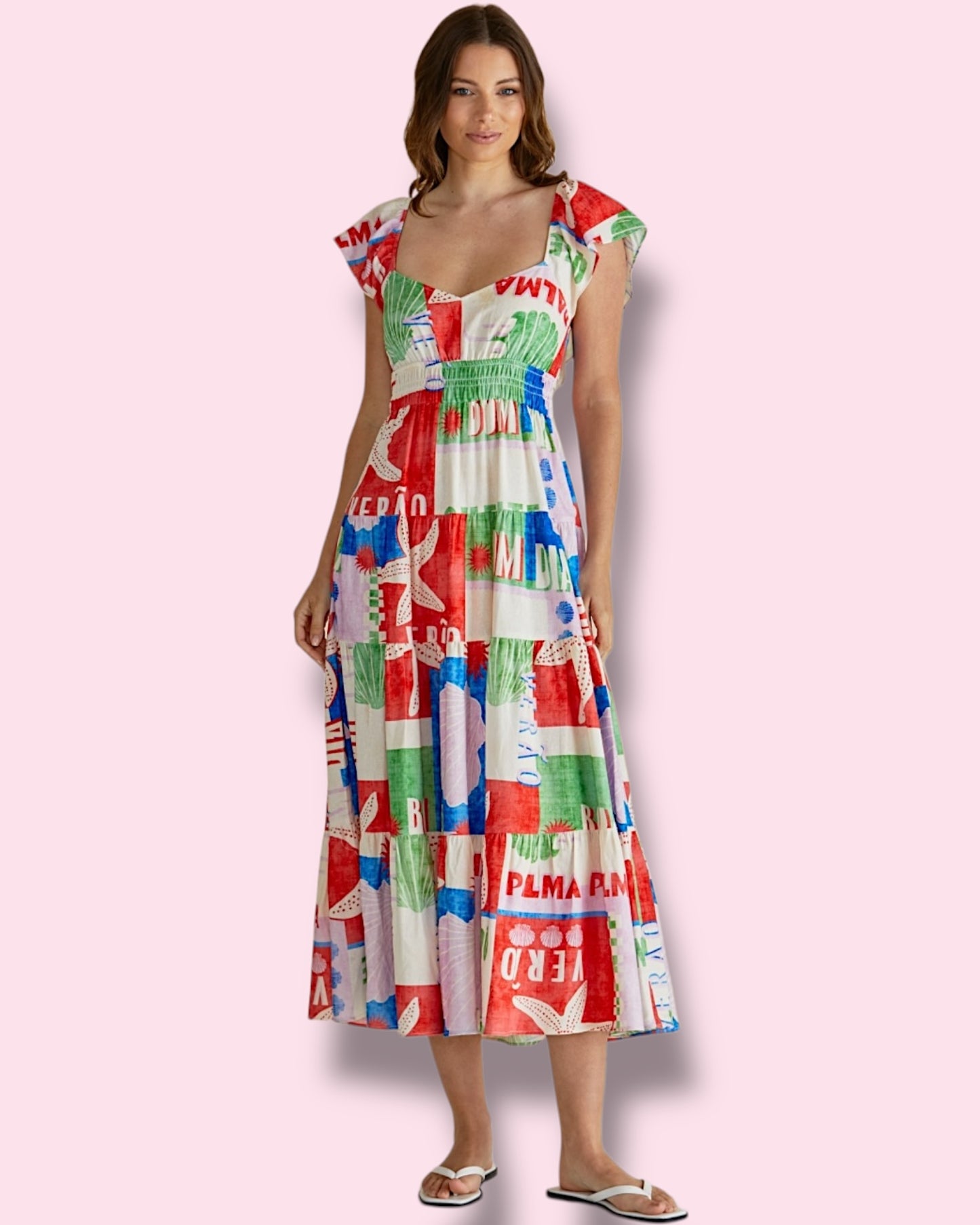 Sadie Dress - Seashell Print