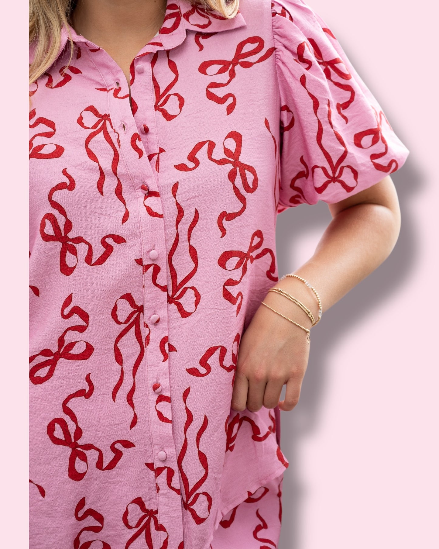 Ribbon Print Alice Top