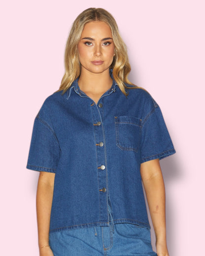 Freya Shirt - Mid Wash