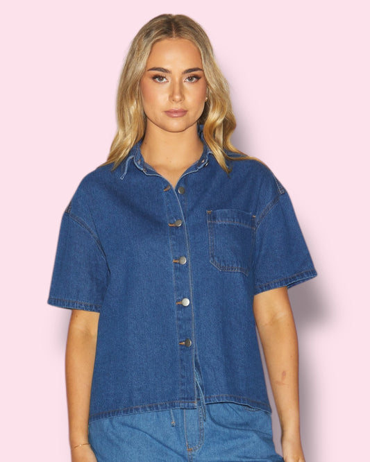 Freya Shirt - Mid Wash