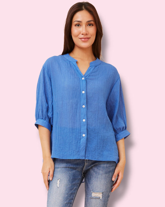 Mia Shirt - Classic Blue