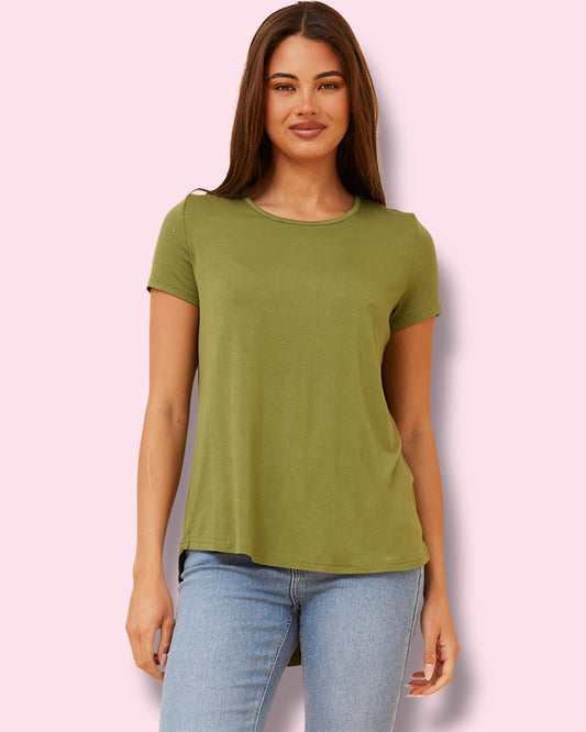 Bonnie Plain Tee - Olive