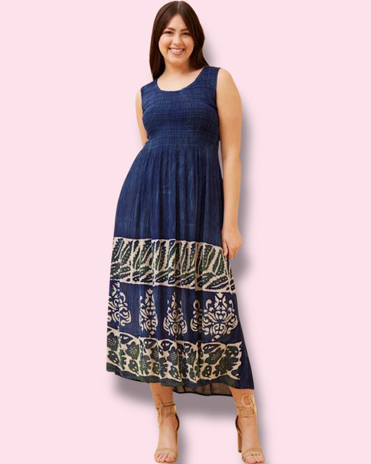 Lillian Maxi Dress - Multi Navy
