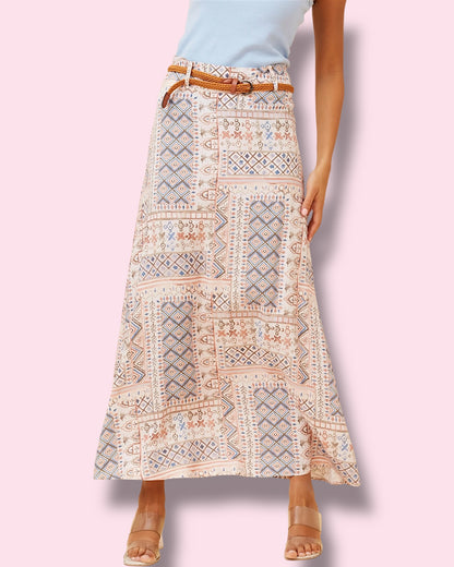 Pippa Skirt - Rosewood Patch