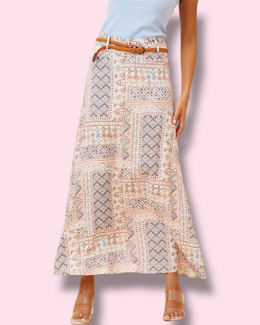 Pippa Skirt - Rosewood Patch