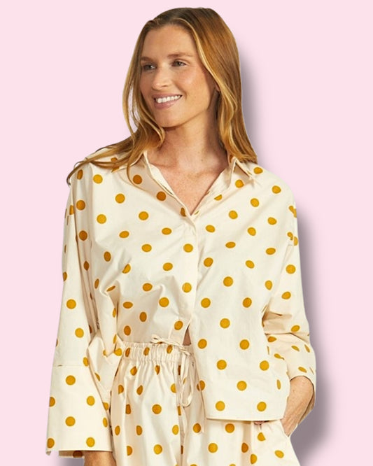Quinn Shirt - Mustard Spot