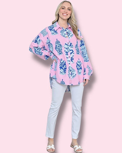 Ava Top - Pink
