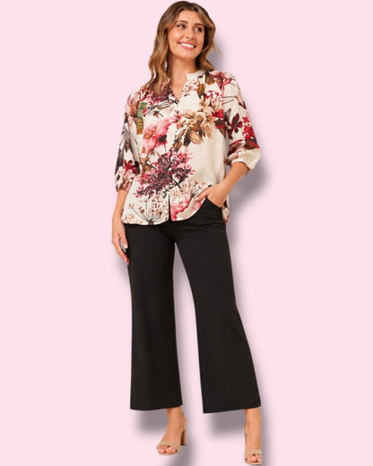 Tina Shirt - Multi Cream