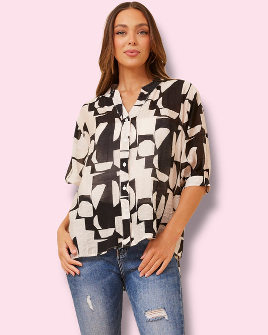 Mia Printed Shirt 🌼