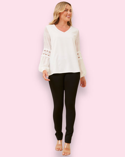 Faith Lantern Sleeve Top