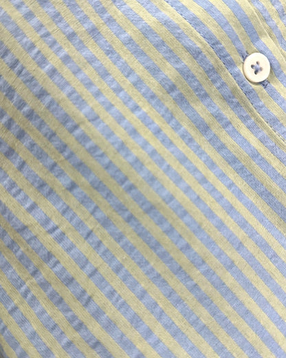 Samara PJ Set - Blue/Green Stripe