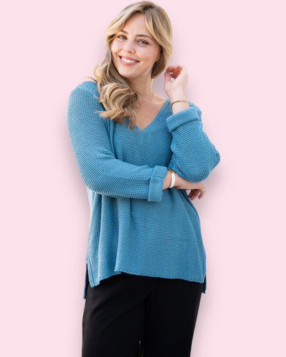 Maddie Knit - Light Turquoise