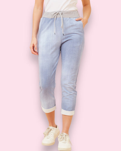 Jazzy 7/8 Pants - Light Denim