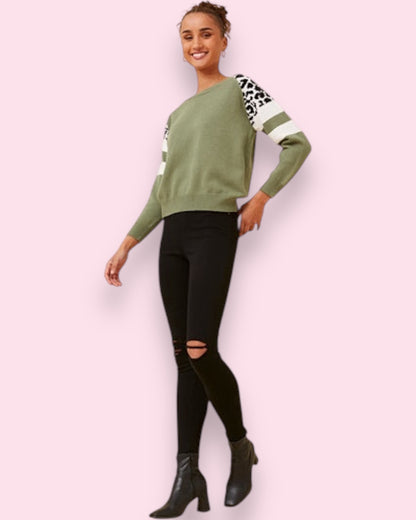 Tarli Animal Print Pullover