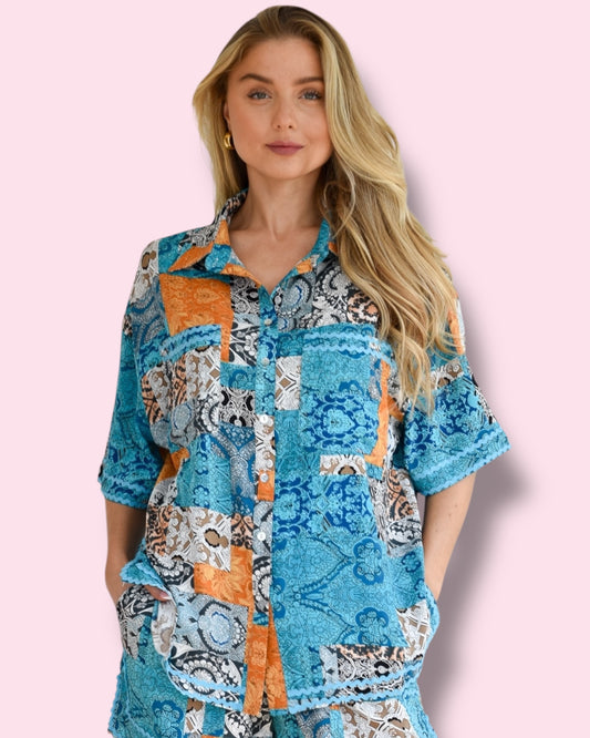 Maui Button Up Top