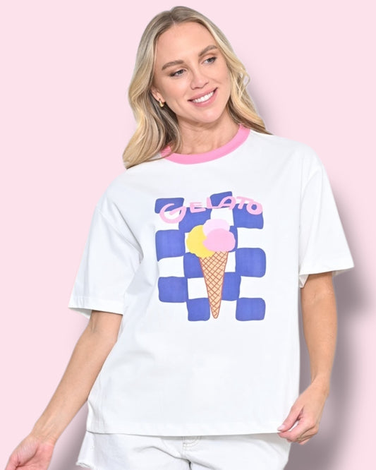 Kailani Graphic Tee - Gelato