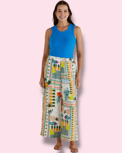 Francis Rib Tank - Blue