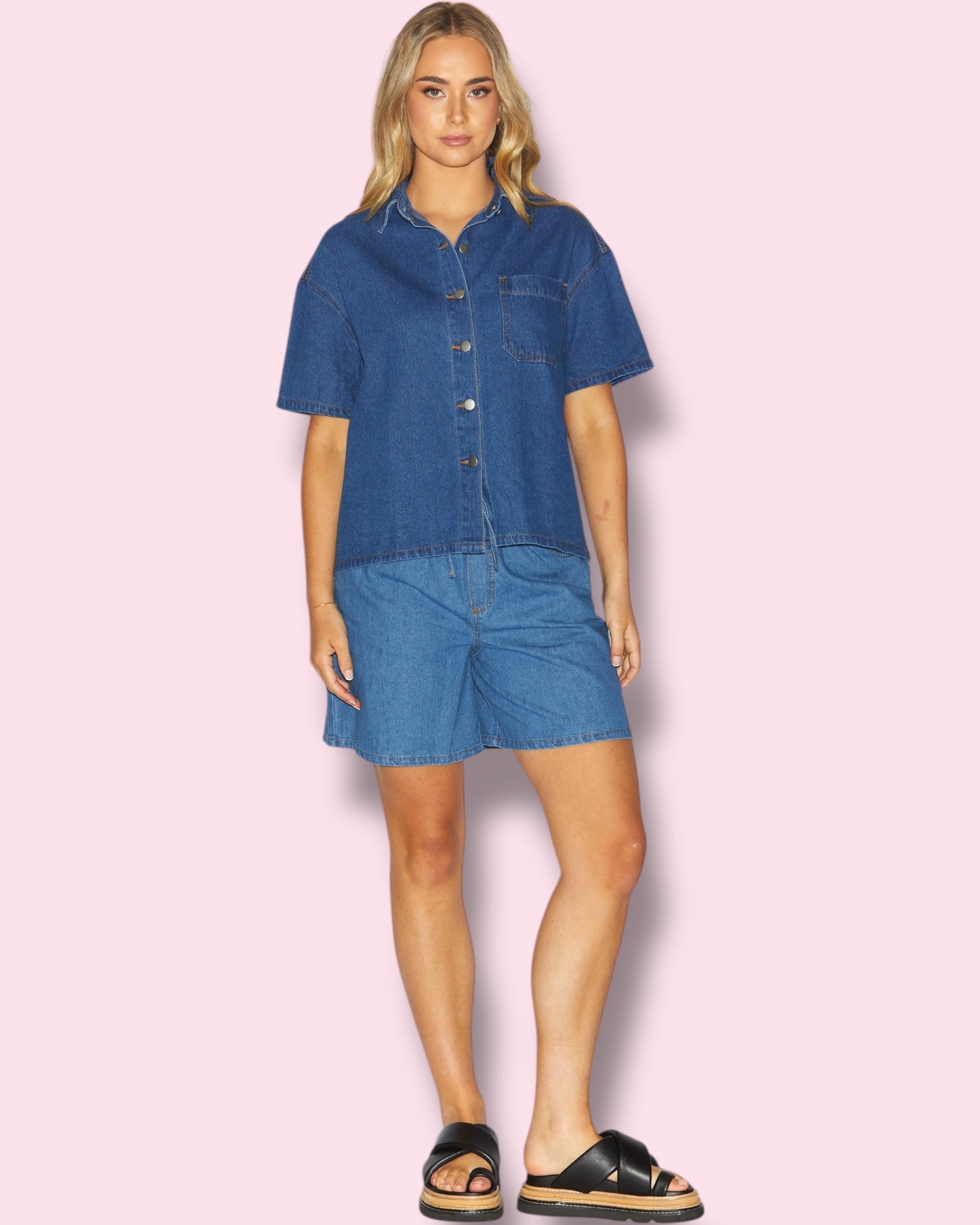 Freya Shirt - Mid Wash